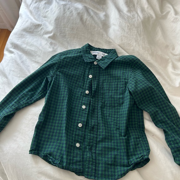 Old navy plaid long sleeve boys button up - Picture 1 of 2